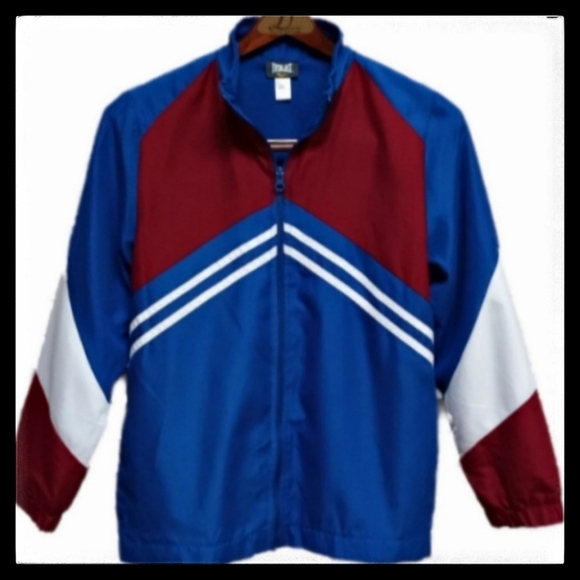 Everlast Angle Striped Windbreaker Sz. M (10-12) - Picture 1 of 6